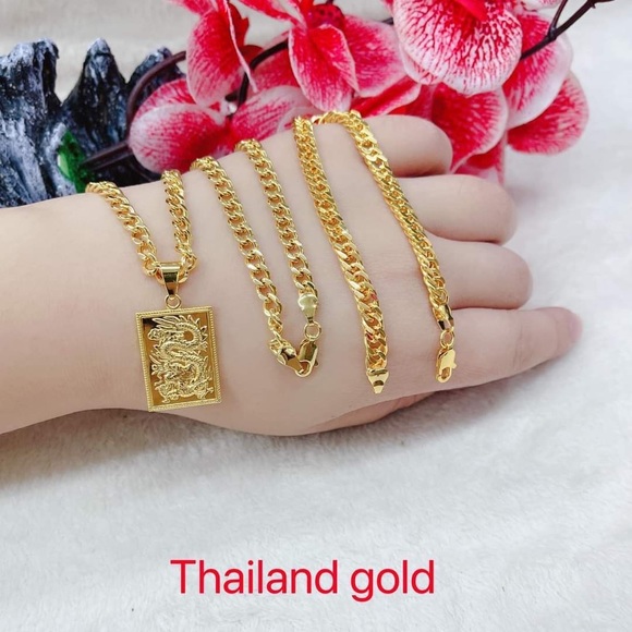 🌸⚜️THAILAND GOLD MENS SET⚜️🌸
📌 ThaiLand Gold
📎 2 in 1 set - Picture 2 of 10
